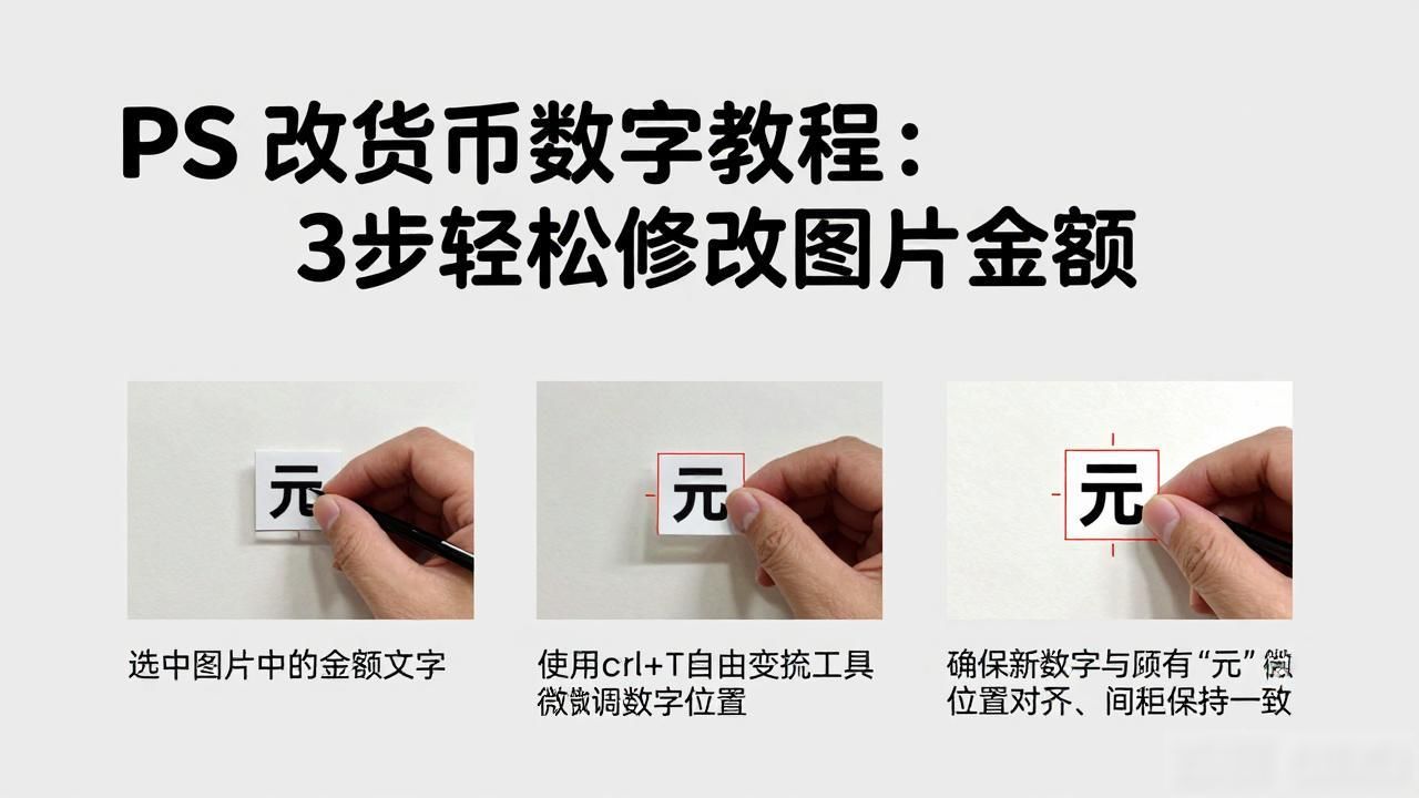 ps改货币数字_修改商品截图价格PS_仿制图章文字工具改价格