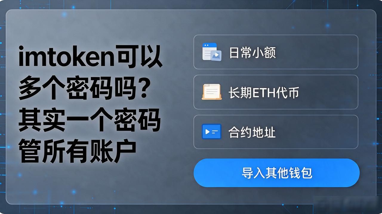 ImToken不同账户密码设置_imtoken可以多个密码_ImToken钱包助记词管理