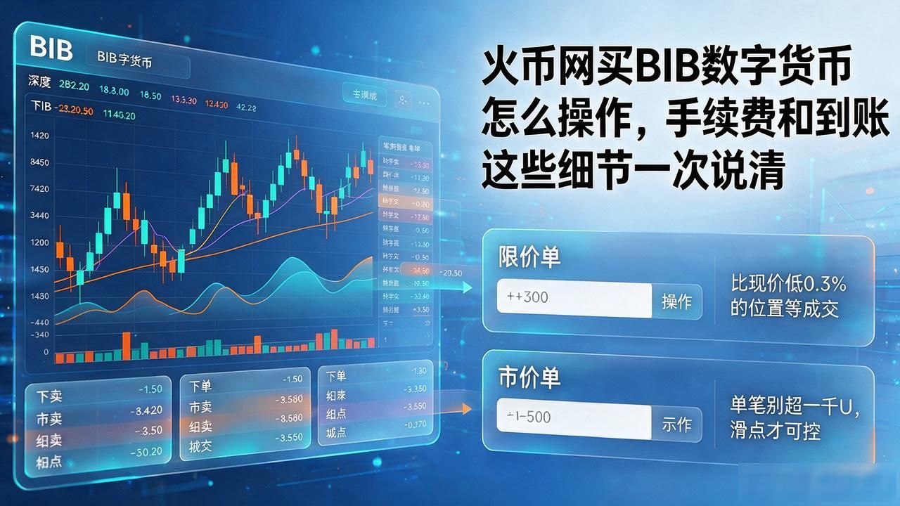 bib数字货币用火币网买币_BIB限价单挂单技巧滑点控制_火币HTX买BIB交易对选择指南