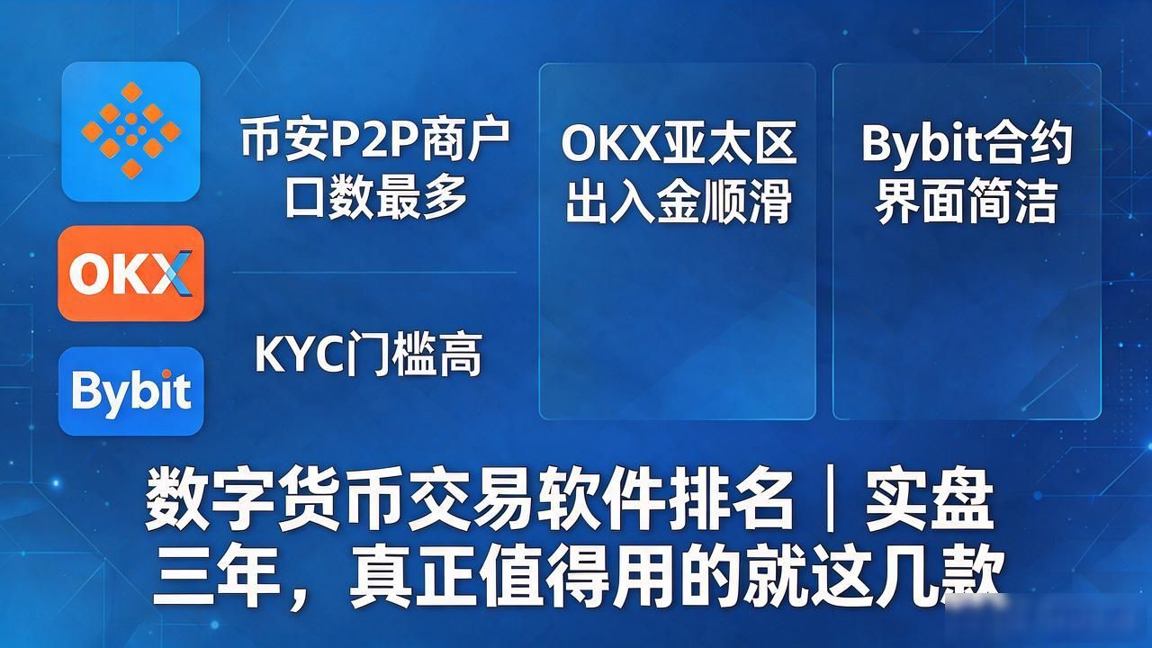 数字货币交易软件排名_数字货币交易软件滑点深度对比_币安OKX Bybit法币出入金体验差异