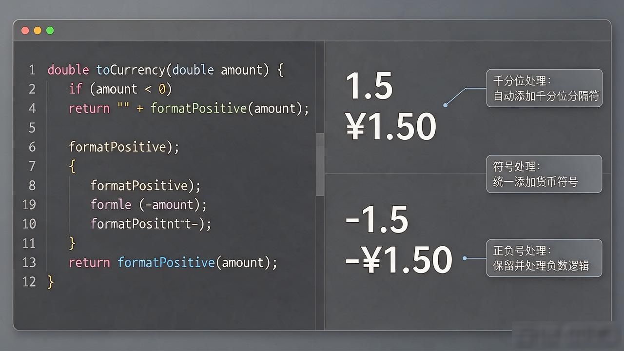 c++ 数字转货币_C++数字转千分位货币符号字符串_C++金融系统开发数字格式化