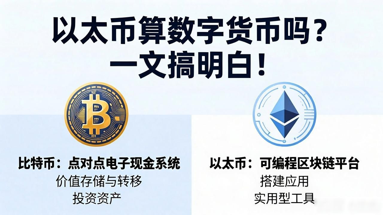 以太币是数字货币吗_以太币和比特币的区别_以太币属于数字货币吗