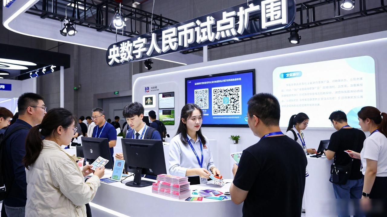 央行数字人民币试点_数字货币亮相展会_数字货币展
