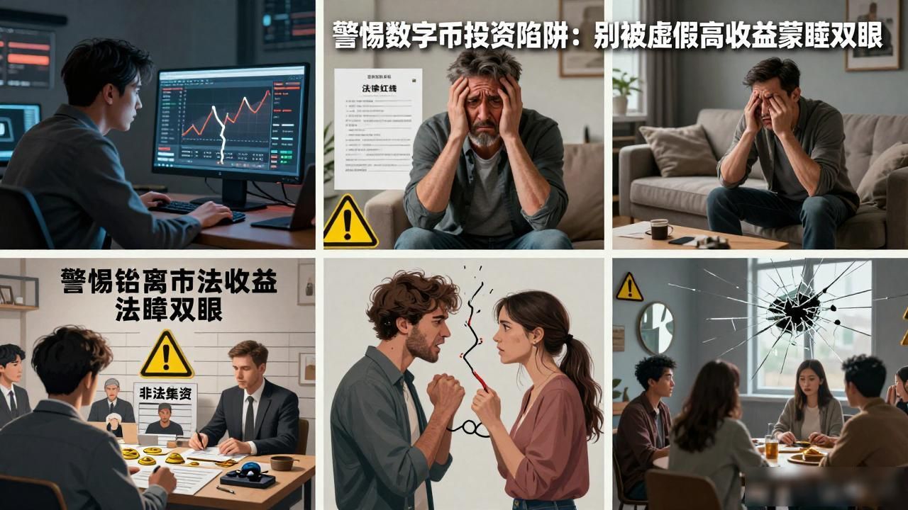 数字货币高回报零风险陷阱_不能看数字货币_盲目投资导致血本无归