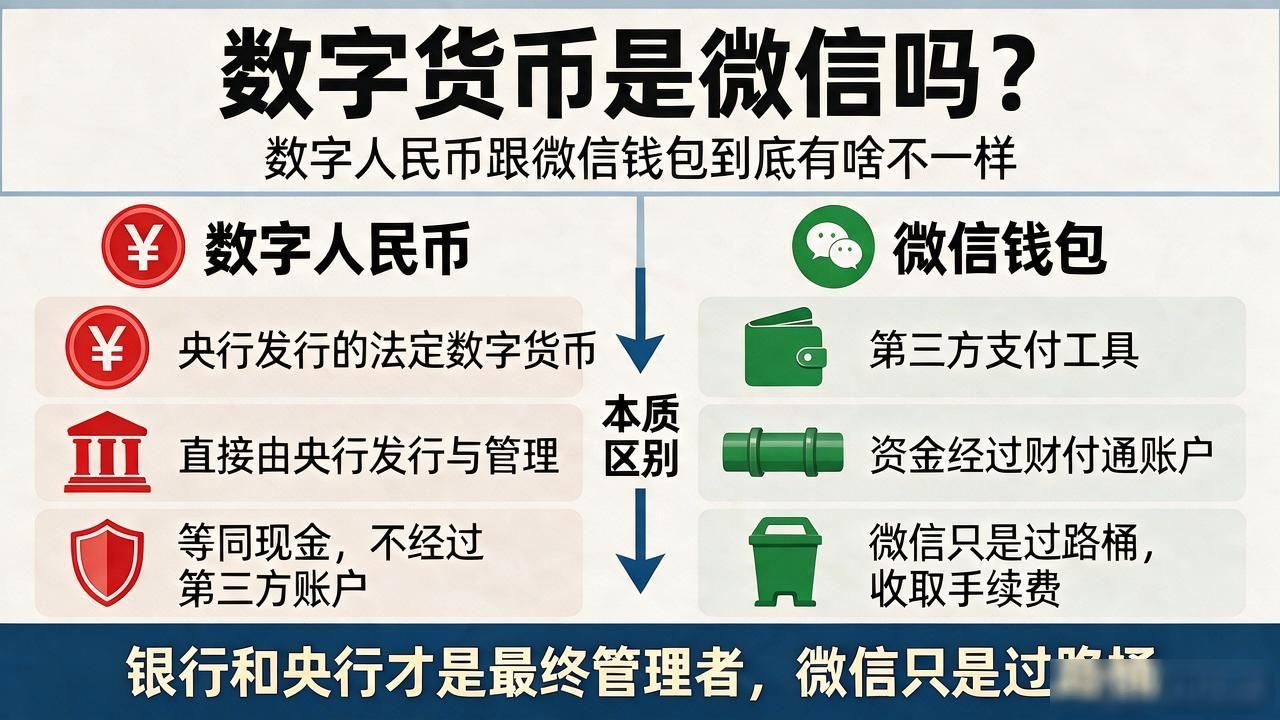 数字人民币与微信支付区别_数字货币是微信吗_数字人民币App使用体验