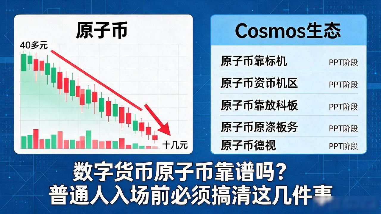 原子币价格从四十多跌到十几块套牢分析_原子币Cosmos生态核心代币跨链通信风险_数字货币原子币