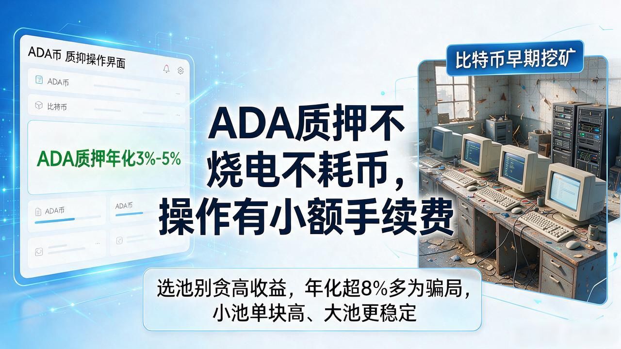 艾达币Staking教程_ADA币怎么质押挖矿_数字货币艾达币怎样挖