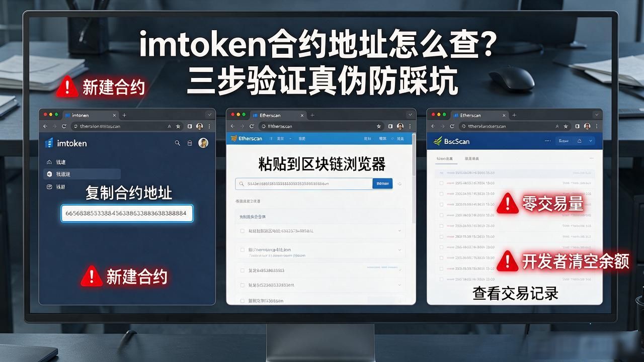 imtoken添加自定义代币合约地址验证方法_Etherscan查询假币高危信号_imtoken合约地址查询