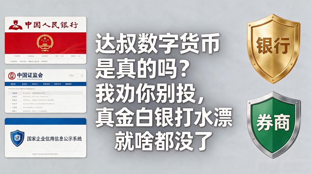 达叔数字货币是真的吗_达叔数字货币骗局_投资群托儿识别