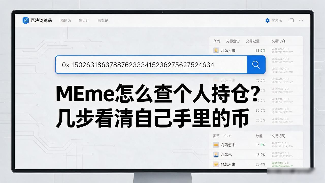 Meme官方App资产明细_Meme数字货币持仓查询_MEme数字货币怎么看个人持仓