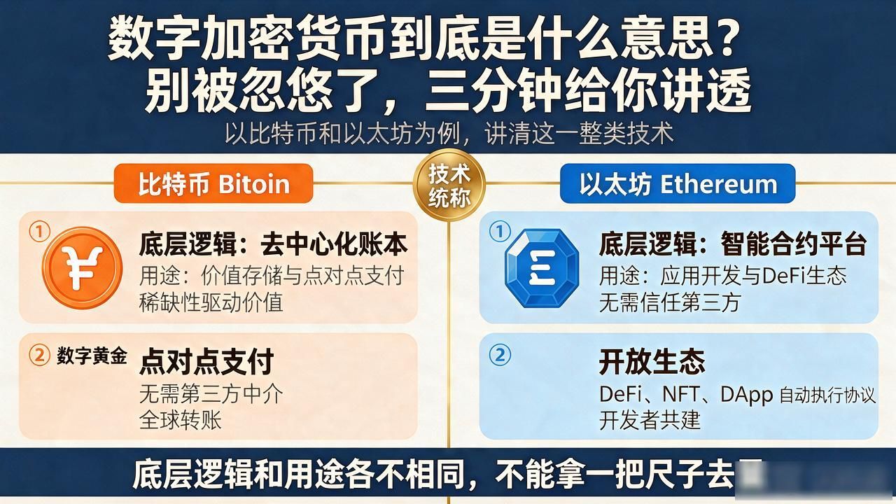 比特币以太坊区别与底层逻辑解析_数字加密货币是么意思_数字加密货币去中心化原理与私钥风险
